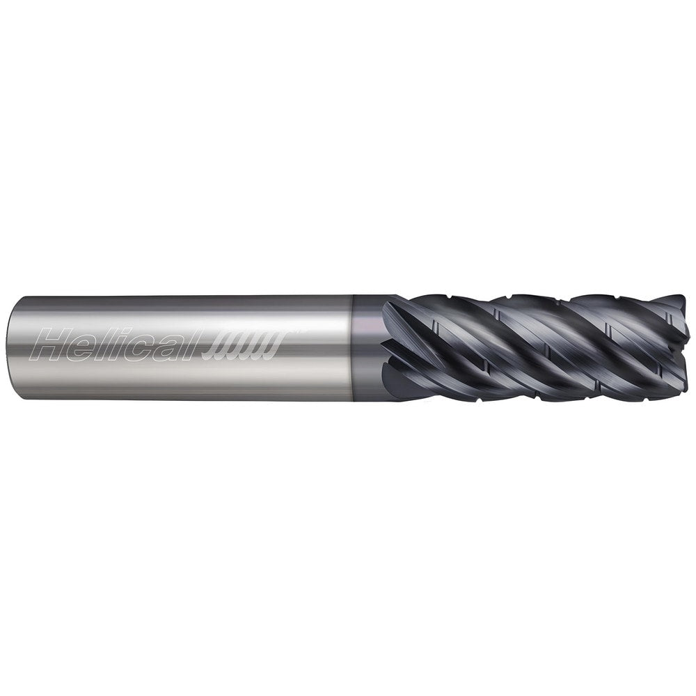 Corner Radius End Mill: 1/2" Dia, 5/8" LOC, 0.0300" Radius, 3 Flute, Solid Carbide