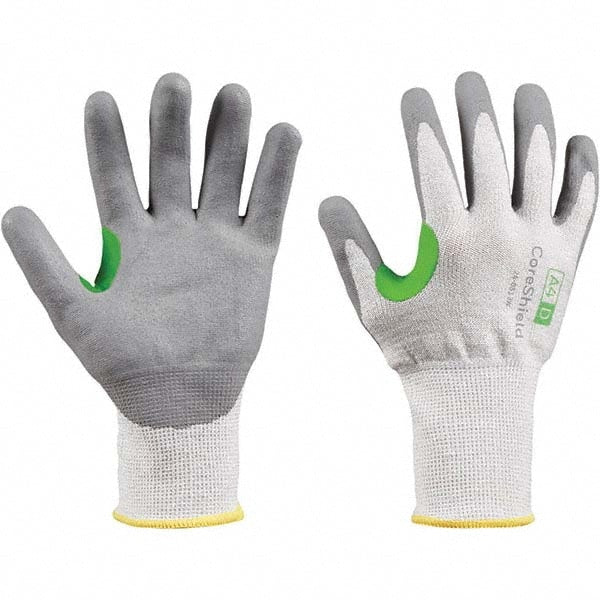 Cut, Puncture & Abrasion-Resistant Gloves: Honeywell 24-0513W, Size Large, ANSI Cut A4, ANSI Puncture 3, Microfoam Nitrile, HPPE