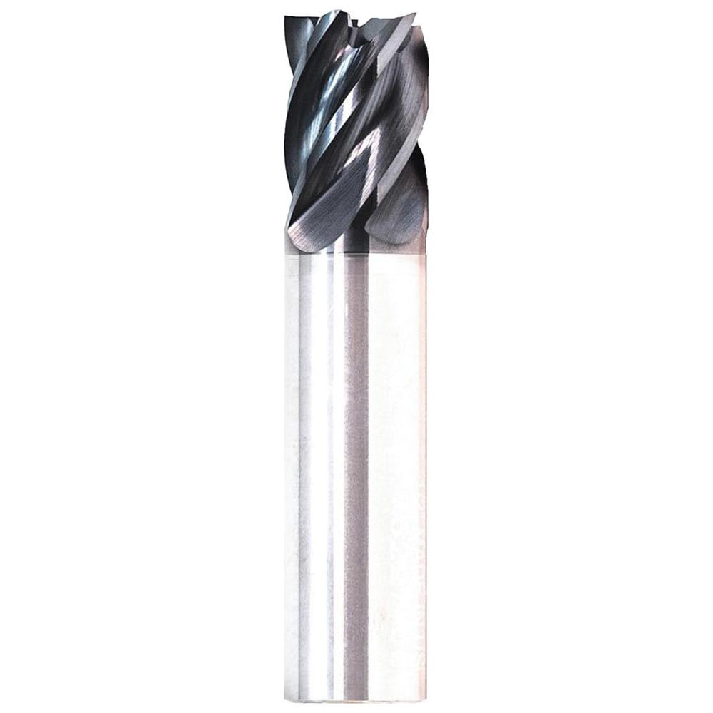 Corner Radius End Mill: 5/8" Dia, 1-5/8" LOC, 0.0300" Radius, 5 Flute, Solid Carbide