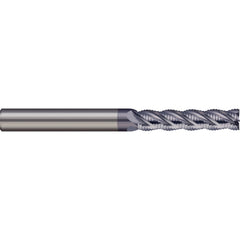 Roughing End Mill: 6.00 mm Dia, 4 Flute, Single End, Solid Carbide, Chipbreaker