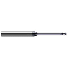 Corner Radius End Mill: 5/32" Dia, 15/64" LOC, 0.0300" Radius, 3 Flute, Solid Carbide