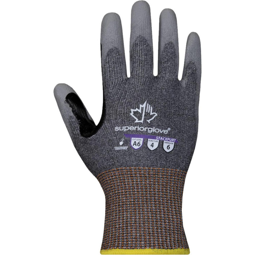 Cut, Puncture & Abrasion-Resistant Gloves: Superior Glove Works STACXPURT, Size 3X-Large, ANSI Cut A6, ANSI Puncture 4, Polyurethane, Engineered Yarn