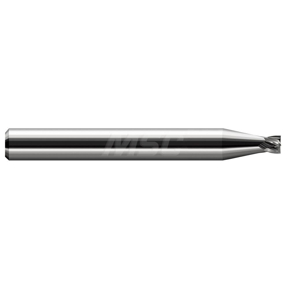 Square End Mill: 5/64" Dia, 1/16" LOC, 4 Flute, Solid Carbide