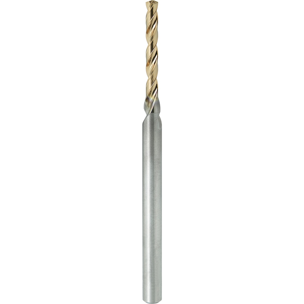 Micro Drill Bit: 2.00 mm Dia, (0.0787"), 139 deg, Solid Carbide