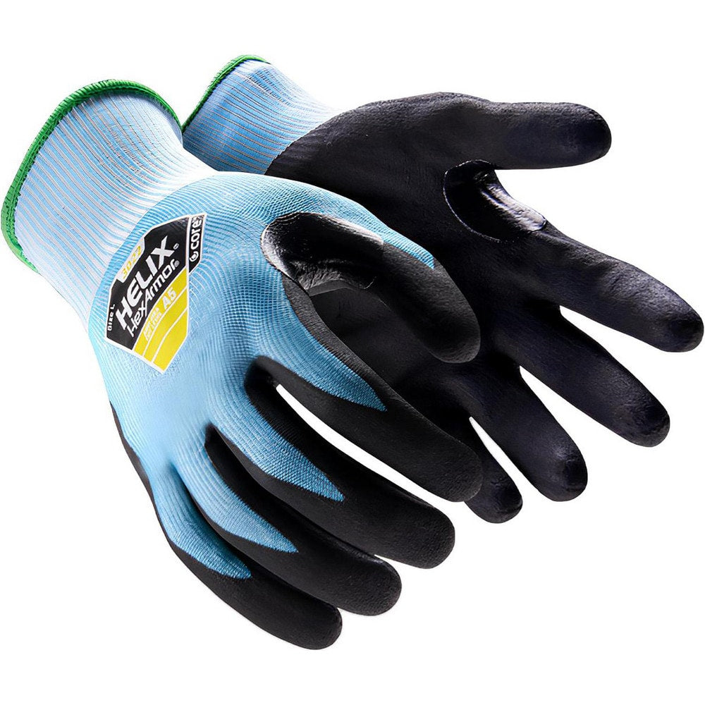 Cut, Puncture & Abrasion-Resistant Gloves: Helix Helix, Size 2X-Small, ANSI Cut A5, ANSI Puncture 4, Nitrile, HPPE Blend