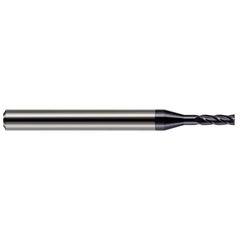 Square End Mill: 1/16" Dia, 4 Flute, Solid Carbide