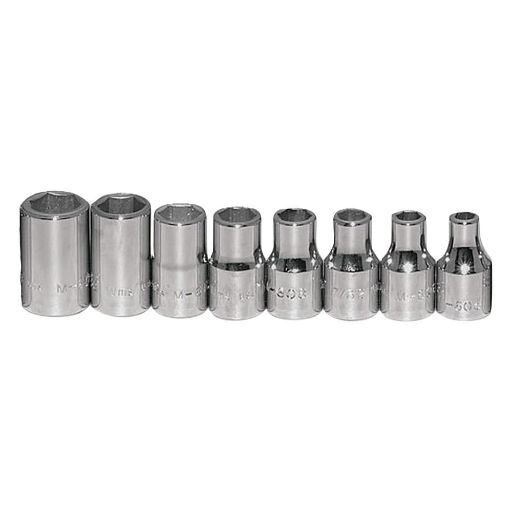 Socket Set Socket Set: 10 Pc, 3/8 to 7/8" Socket