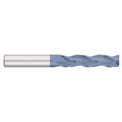 Square End Mill: 1/4" Dia, 1-1/2" LOC, 3 Flute, Solid Carbide