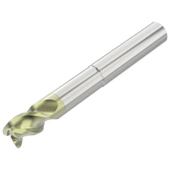 Corner Radius End Mill: 1/2" Dia, 5/8" LOC, 0.0300" Radius, 3 Flute, Solid Carbide