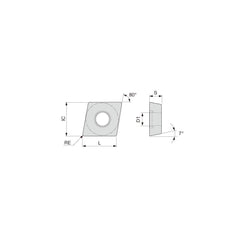 Boring Inserts; Insert Style: CCGT; Insert Size Code: 4.51.8; Insert Material: Carbide; Material Grade: M20, M30, P30, P20; Manufacturer Grade: SH725; Inscribed Circle (Inch): 9/64