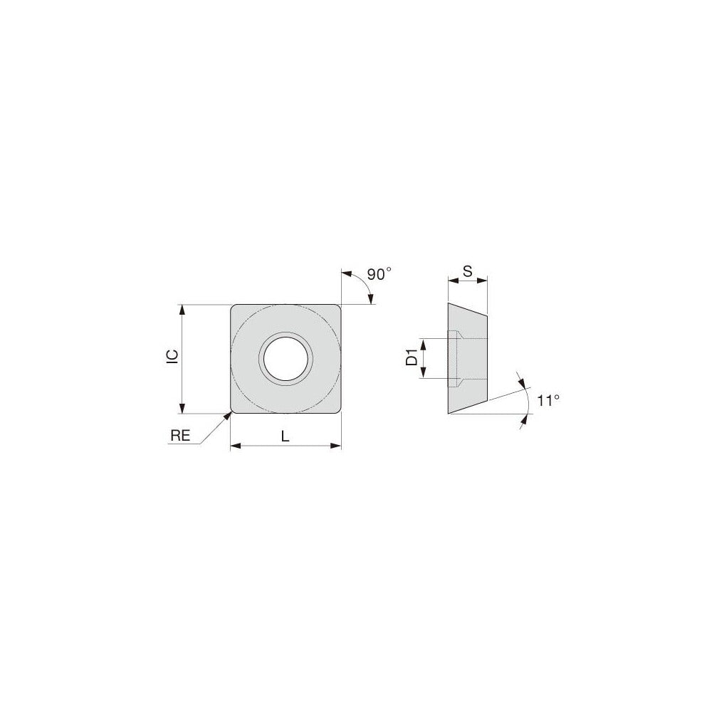 Turning Insert: SPMT322PS T6130, Carbide