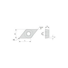 Turning Insert: DCMT21.50.5PS T6120, Carbide