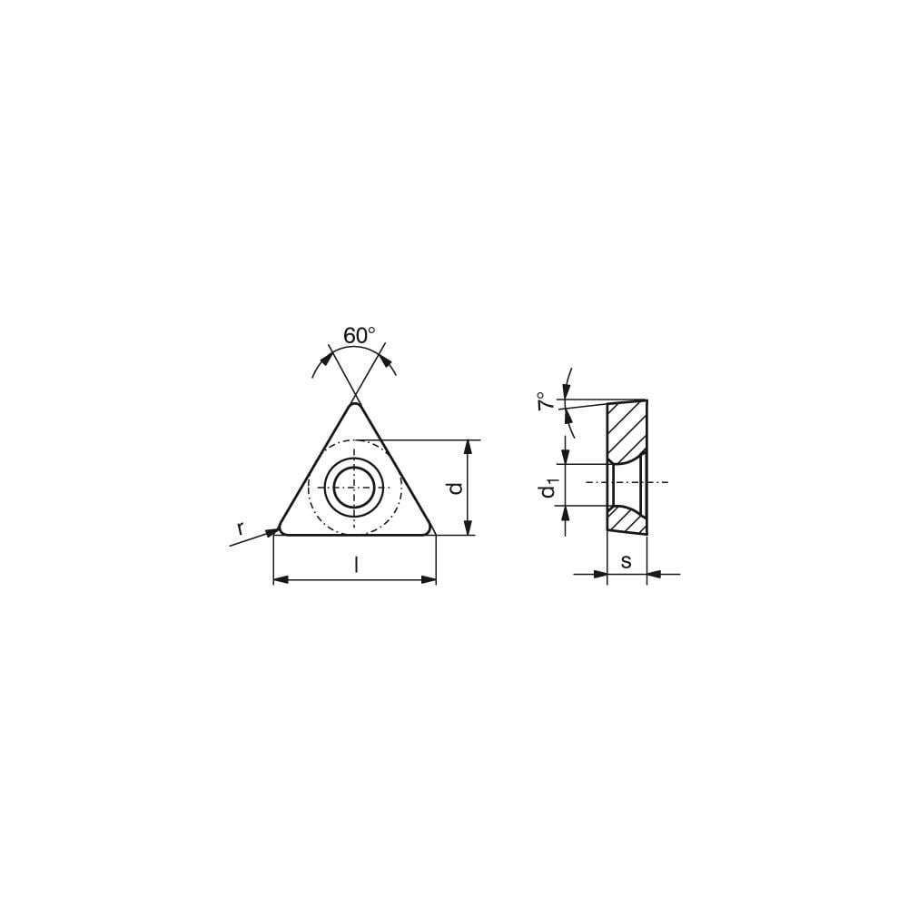 Turning Insert: TCMT32.51ENF43 CTC2135, Carbide