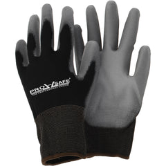 Work Gloves: PRO-SAFE Size Medium, Polyurethane-Coated General Purpose