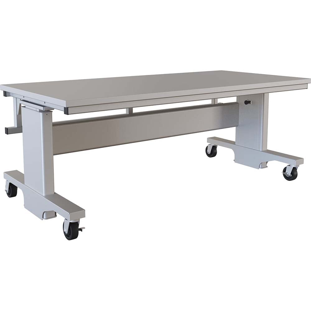 Mobile Work Benches; Bench Type: Manual Pin Height Adjustable Workstation; Depth (Inch): 36; Leg Style: Adjustable Height, Manual Height Adjustment, C-Leg (Cantilever); Load Capacity (Lb.