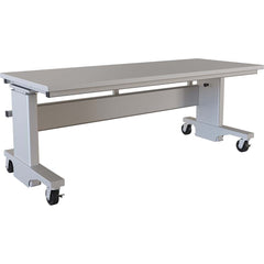 Mobile Work Benches; Bench Type: Manual Pin Height Adjustable Workstation; Depth (Inch): 30; Leg Style: Adjustable Height, Manual Height Adjustment, C-Leg (Cantilever); Load Capacity (Lb.