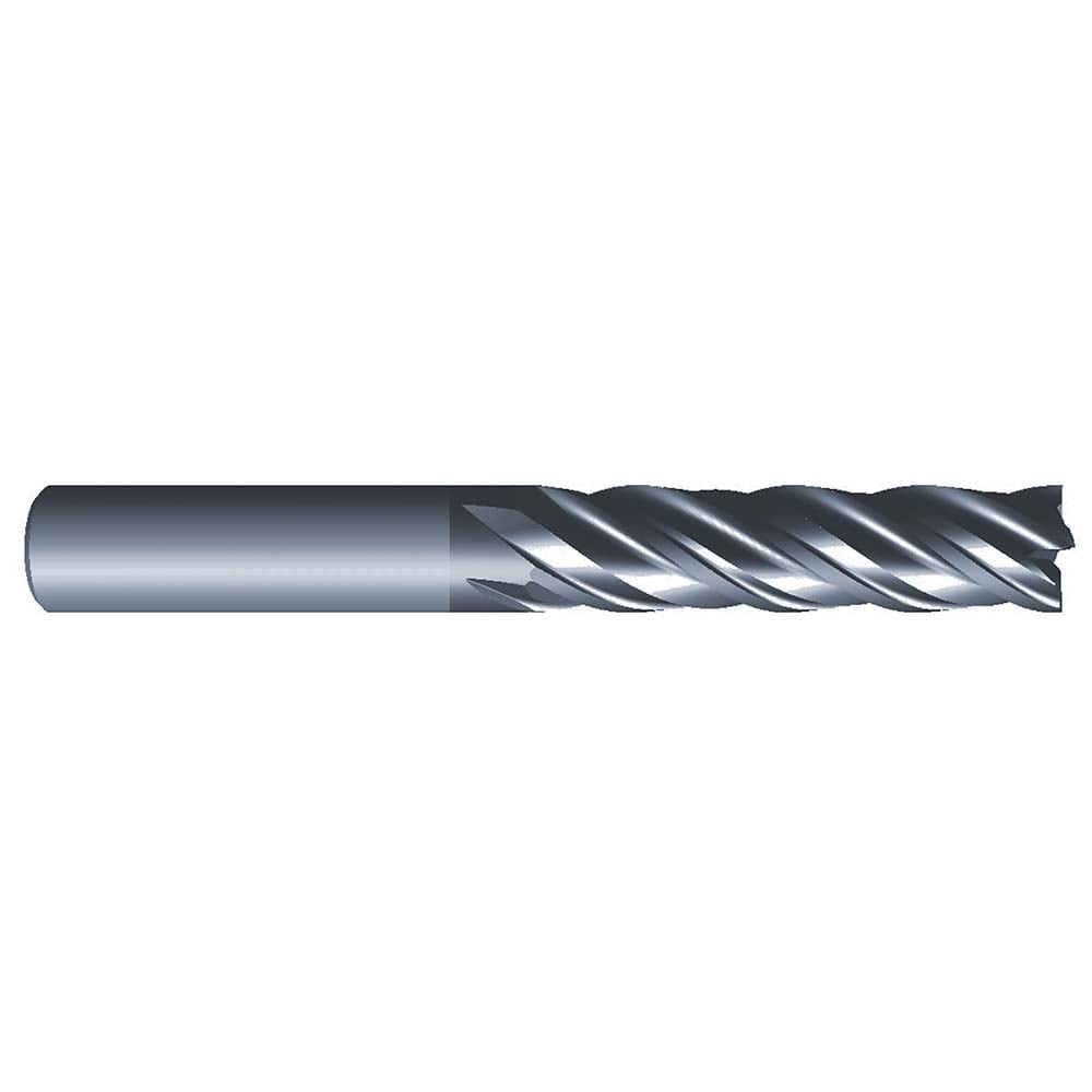 Roughing & Finishing End Mills; Mill Diameter (Fractional Inch): 3/16; Flute Type: Spiral; Number Of Flutes: 4; End Mill Material: Solid Carbide; Length of Cut (Inch): 3/4; Coating/Finish: AlCrN