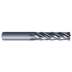 Roughing & Finishing End Mills; Mill Diameter (Fractional Inch): 7/16; Flute Type: Spiral; Number Of Flutes: 4; End Mill Material: Solid Carbide; Length of Cut (Inch): 2; Coating/Finish: AlCrN