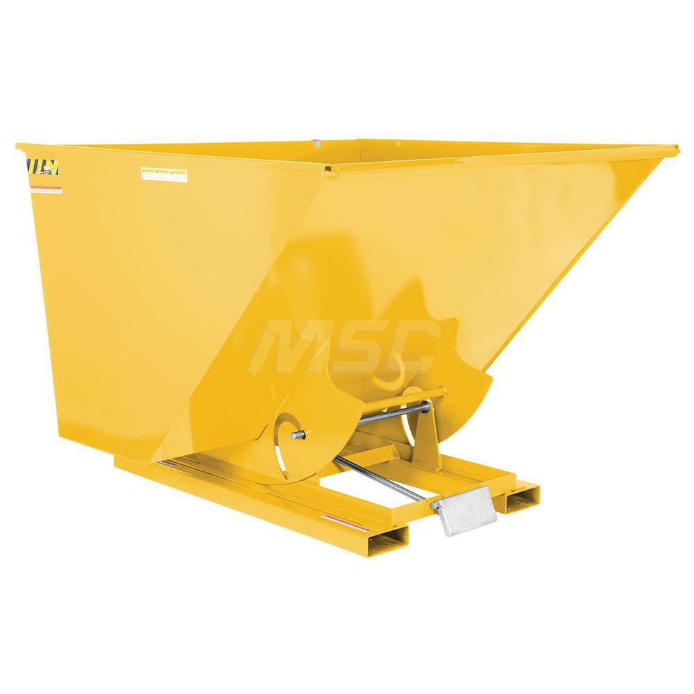 Stationary Tilt Hopper: 6,000 lb Capacity, 70" Wide, 68.38" Long, 51.75" High