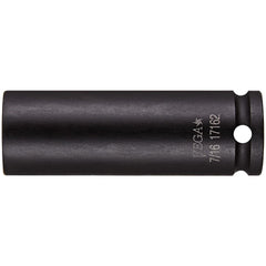 Impact Socket: 1/4" Drive, 8 mm Socket, Square Drive