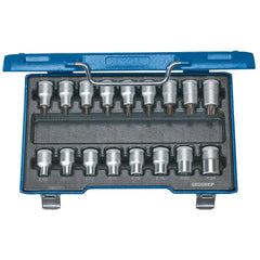 Hex & Torx Bit Socket Sets; Set Type: Torx Bit; Drive Size: 1/2; Minimum Set Torx Size: T20