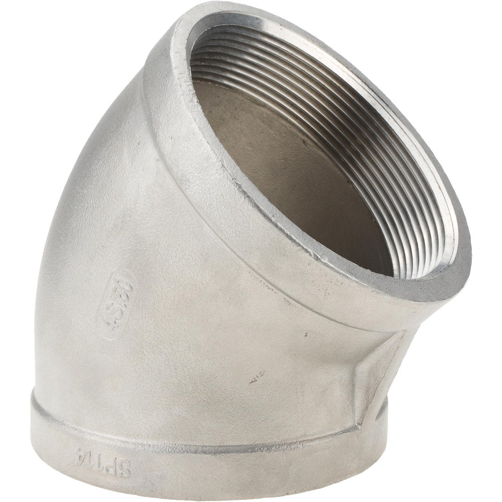 Stainless Steel Pipe Fittings; Fitting Type: 45 Elbow; End Connection: NPT