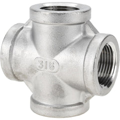 Stainless Steel Pipe Fittings; Fitting Type: Cross; End Connection: NPT