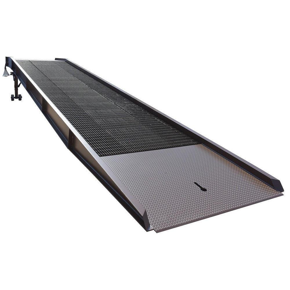 Risers & Ramps; Ramp Type: Portable Yard Ramp; Material: Steel; Load Capacity (Lb.): 30000; Load Capacity: 30000; Height (Inch): 46 in; Overall Height: 46 in; Overall Width: 102.37; Overall Length: 429.56; Ramp Length: 429.56; Width (Inch): 102.37; Color: