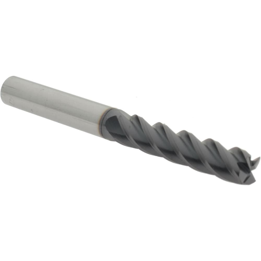 Square End Mill: 5/16" Dia, 1-3/8" LOC, 4 Flute, Solid Carbide