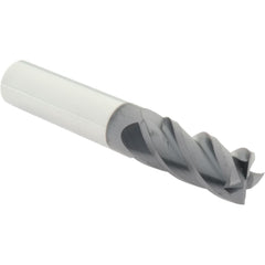 Square End Mill: 9/16" Dia, 1-1/4" LOC, 4 Flute, Solid Carbide