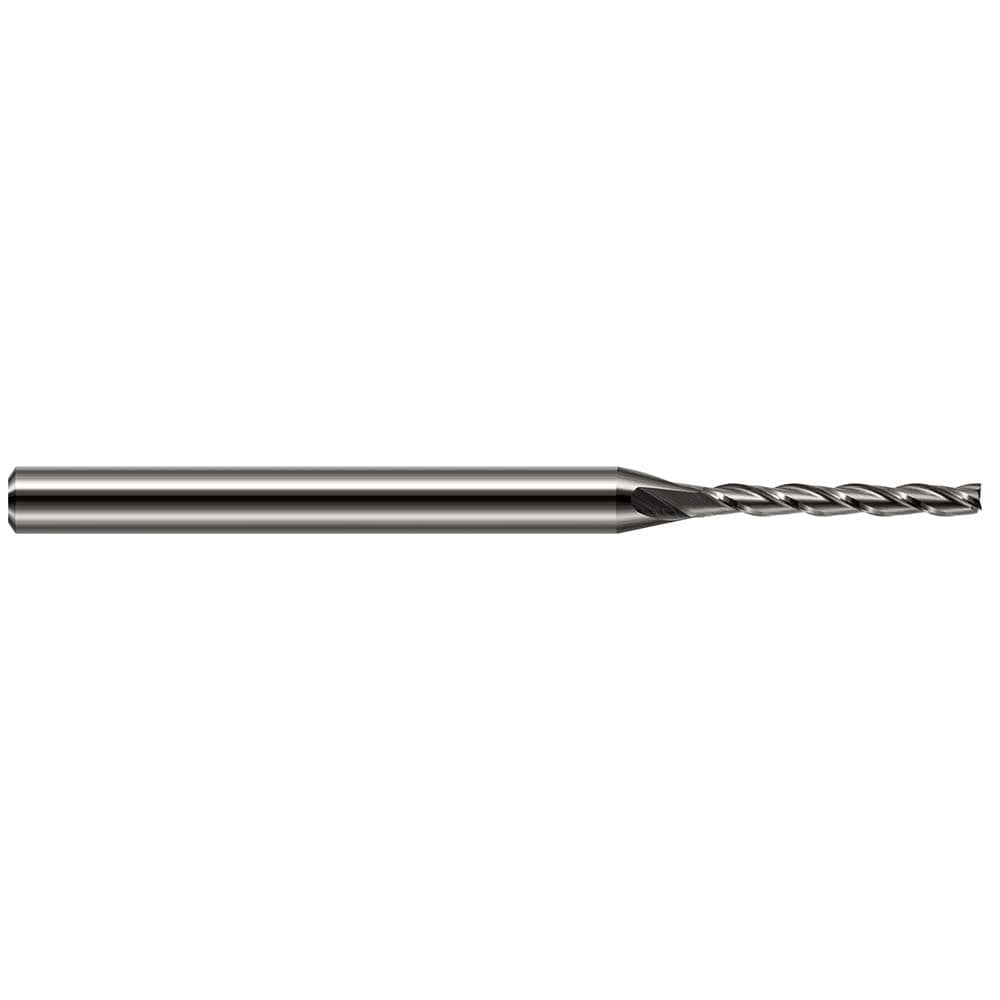 Square End Mill: 0.1250" Dia, 0.8750" LOC, 4 Flute, Solid Carbide