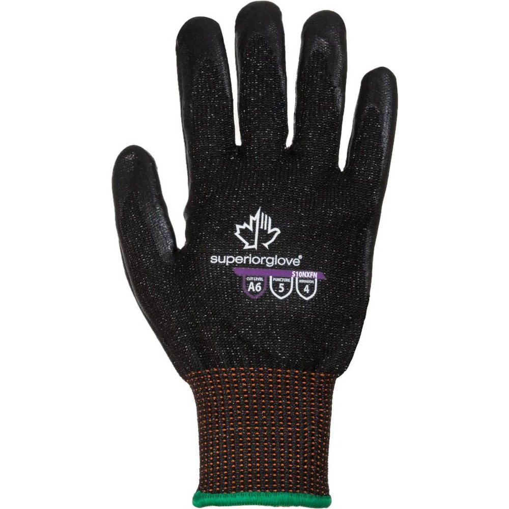 Cut, Puncture & Abrasion-Resistant Gloves: Superior Glove Works S10NXFN, Size 2X-Small, ANSI Cut A6, ANSI Puncture 5, Foam Nitrile, Emerald CX