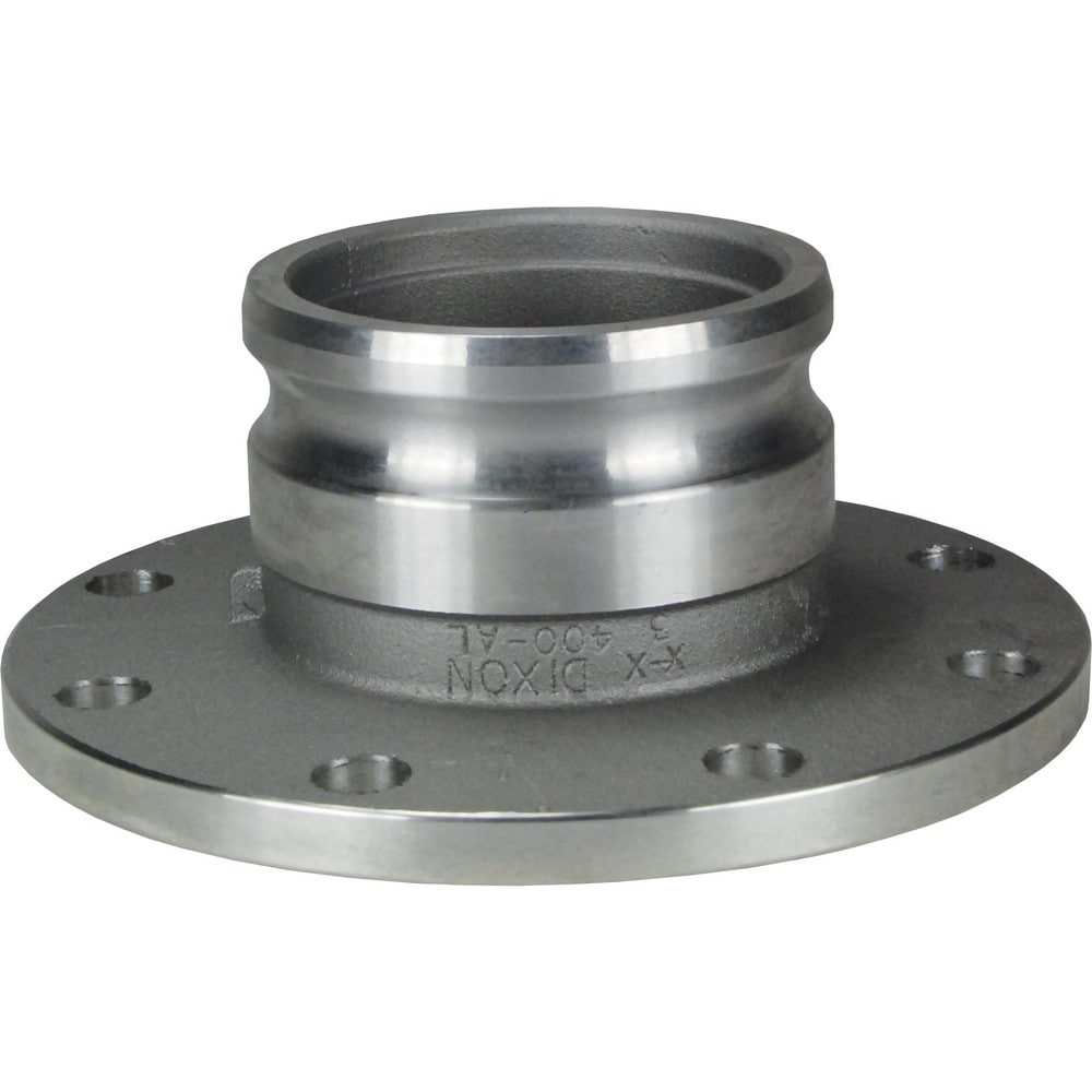 Suction & Discharge Hose Couplings; Type: 150 Flange; Coupling Type: Cam & Groove; Coupling Descriptor: Adapter x 150# ASA Flange; Material: Aluminum; Coupler Size (Fractional Inch): 4; Thread Size: Non-Threaded; Hose Size: 4