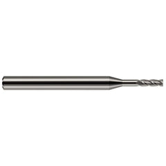 Square End Mill: 0.1406" Dia, 0.4250" LOC, 4 Flute, Solid Carbide