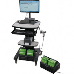 200 Lb Capacity, 3 Shelf, 2 Tray Mobile Workstation