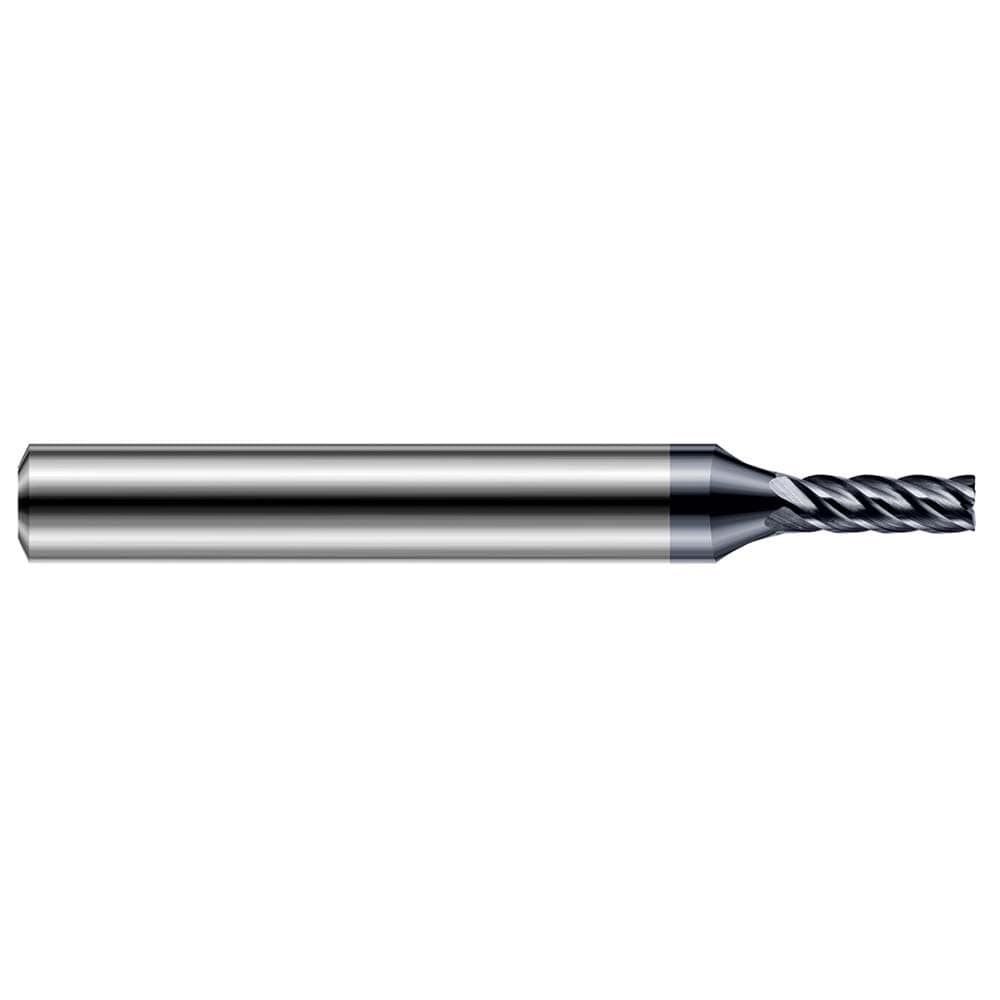 Corner Radius End Mill: 1/8" Dia, 5/8" LOC, 0.0150" Radius, 5 Flute, Solid Carbide