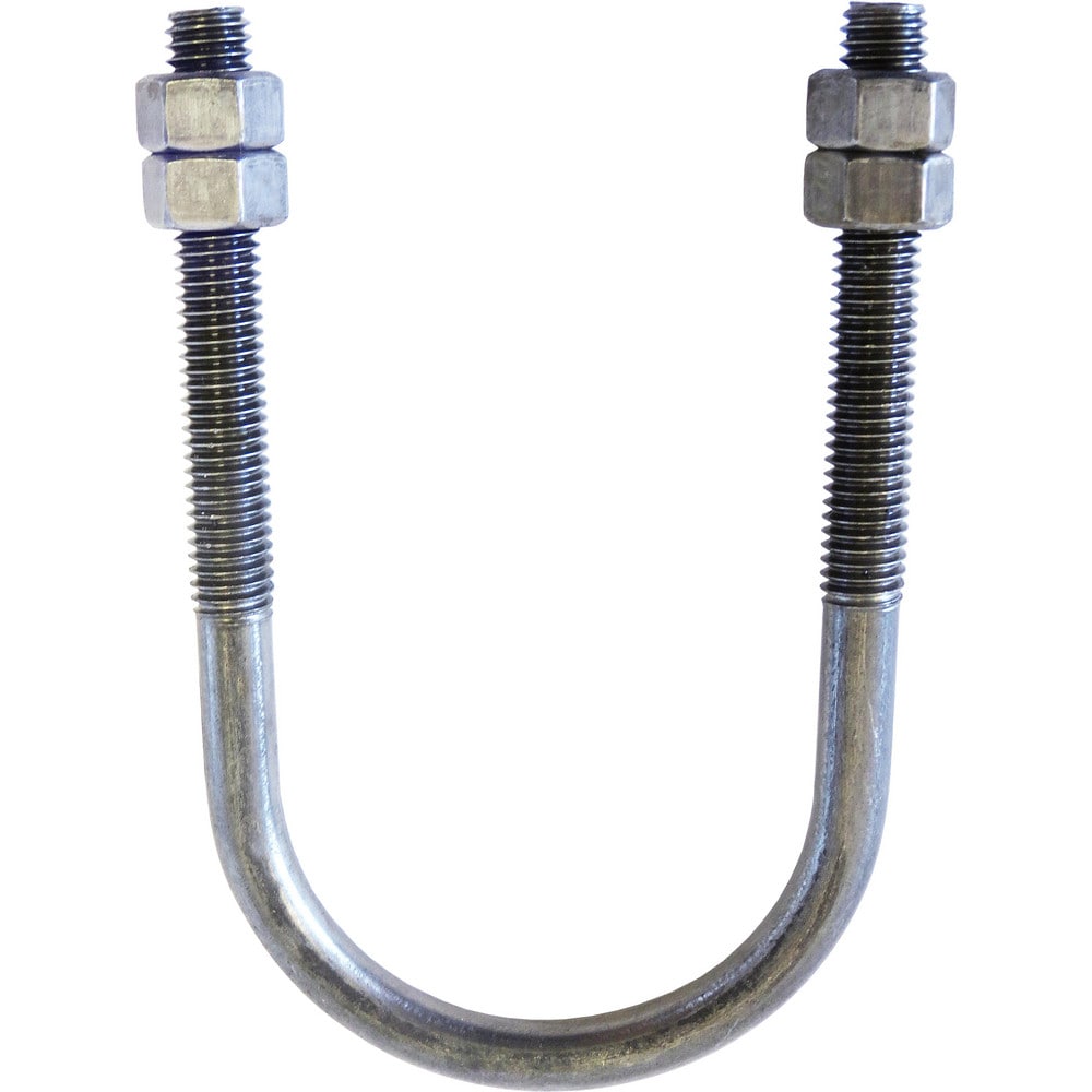 U-Bolt Clamp: 12" Pipe, Carbon Steel