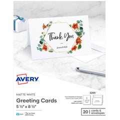 Greeting Card: Matte White