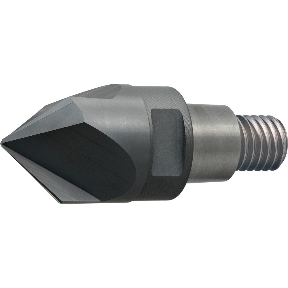 Corner Radius & Corner Chamfer End Mill Heads; Mill Diameter (mm): 15.88; Mill Diameter (Inch): 5/8; Chamfer Width (mm): 7.190; Chamfer Width (Decimal Inch): 0.283; Chamfer Angle: 54.000; Length of Cut (mm): 7.1900; Number Of Flutes: 3