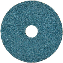 Fiber Disc:  5" Disc Dia, Arbor Hole, 36 Grit, Zirconia Alumina