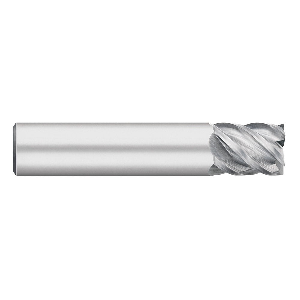 Square End Mill: 1/4" Dia, 1/2" LOC, 5 Flute, Solid Carbide