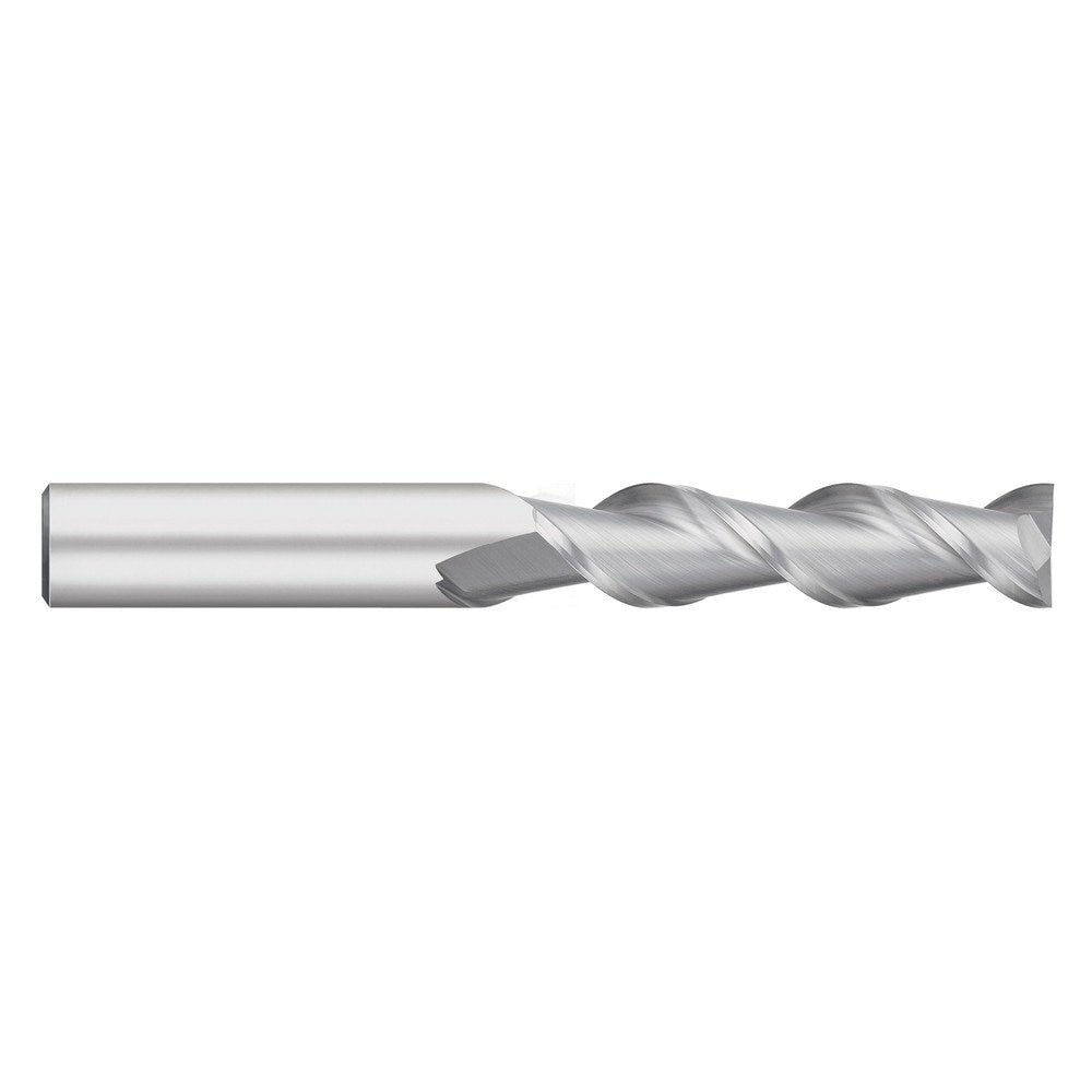 Square End Mill: 5/8" Dia, 2-3/8" LOC, 2 Flute, Solid Carbide