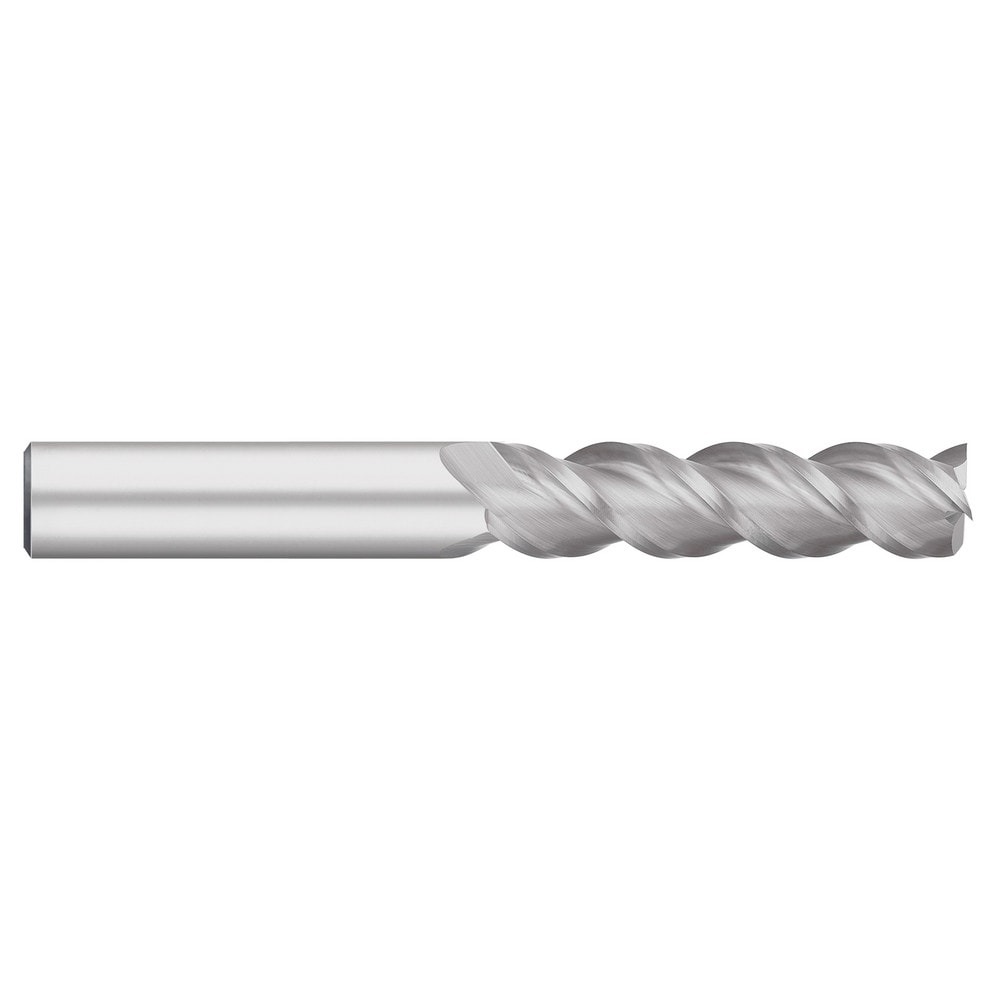 Square End Mill: 3/4" Dia, 2-1/2" LOC, 3 Flute, Solid Carbide