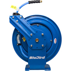 BluBird 1/2" x 50' Rubber Air Hose Dual Arm Reel