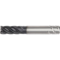 Square End Mill: 1/2" Dia, 5/8" LOC, 5 Flute, Solid Carbide