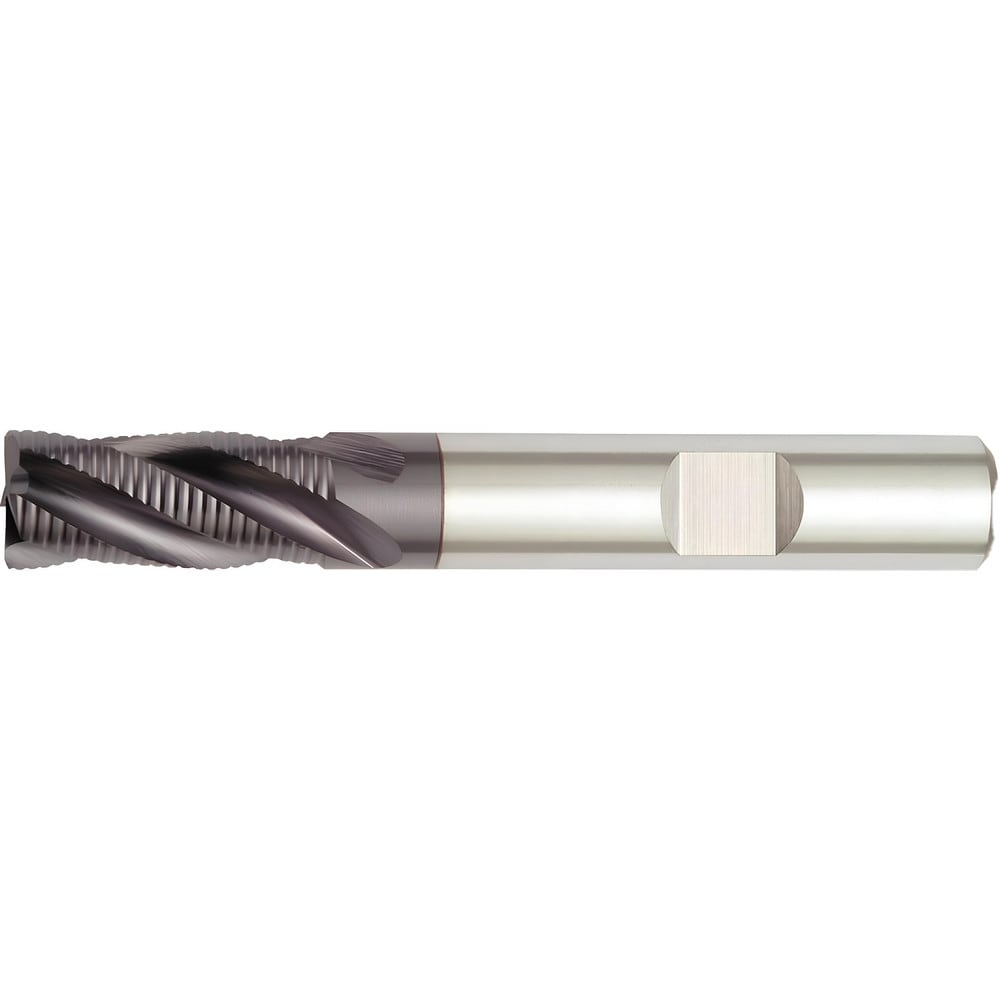 Corner Chamfer End Mill: 1" Dia, 3" LOC, 5 Flute, 0.0590" Chamfer Width, Solid Carbide