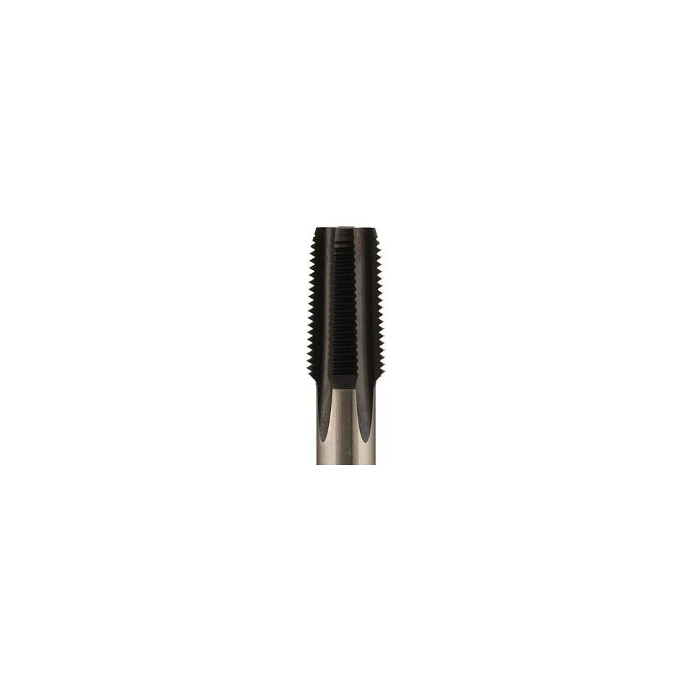 Standard Pipe Tap: 1/8-27, NPTF, 4 Flutes, Vanadium High Speed Steel, Oxide Finish