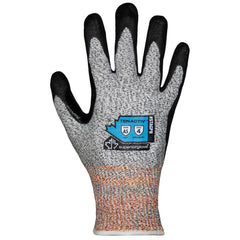 Cut, Puncture & Abrasion-Resistant Gloves: Superior Glove Works STAGPN, Size X-Large, ANSI Cut A5, ANSI Puncture 5, Micropore Nitrile, Engineered Yarn