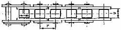 Roller Chain: 1" Pitch, 10' Long