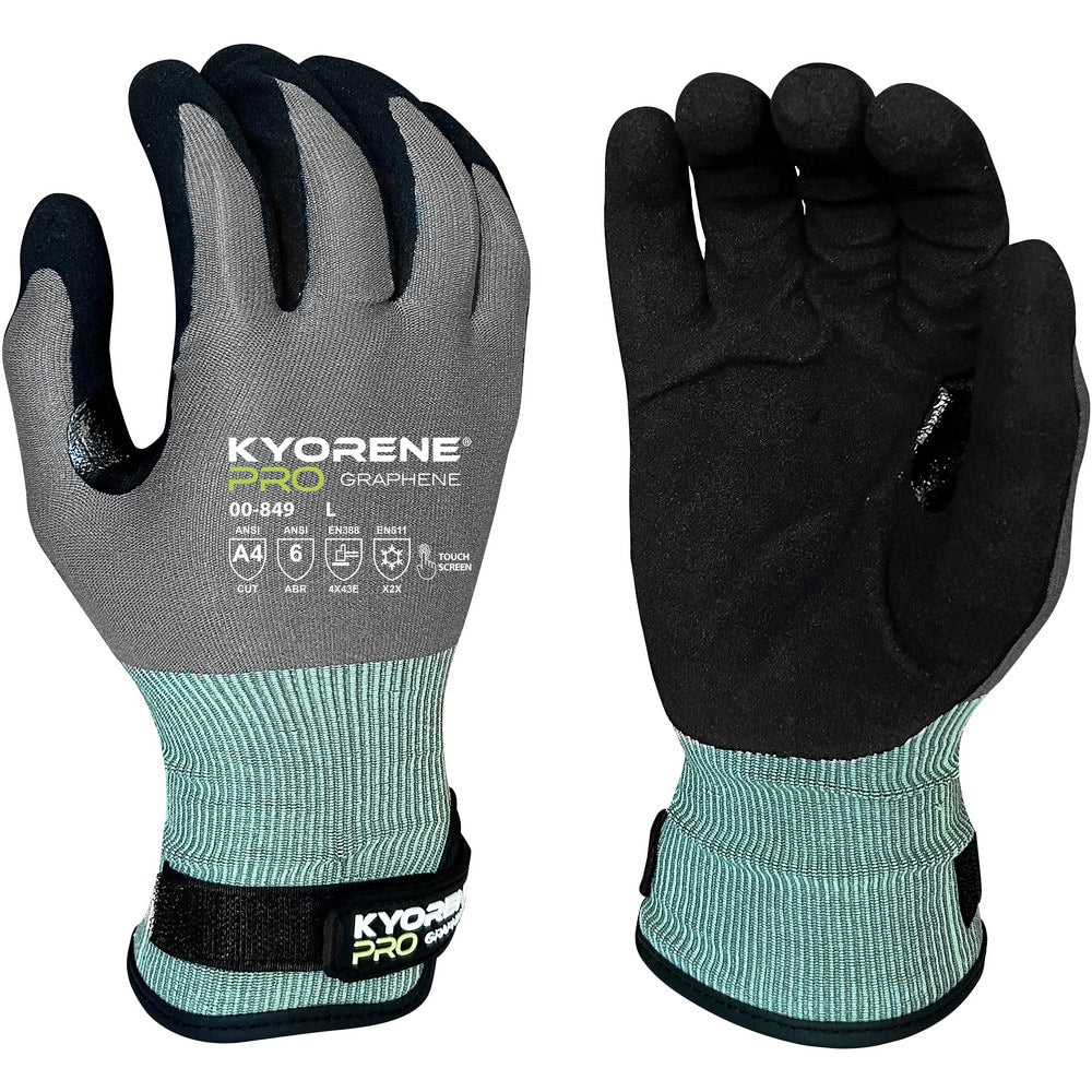 Cut, Puncture & Abrasion-Resistant Gloves: Kyorene Pro Kyorene Pro, Size Large, ANSI Cut A4, ANSI Puncture 4, Microfoam Nitrile, Kyorene & Graphene